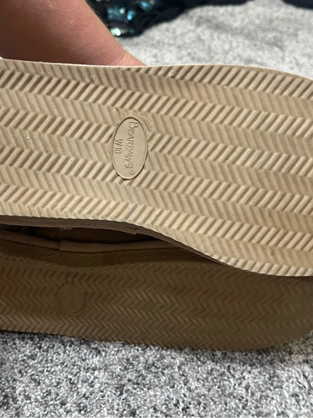 BearPaw Beige Suede Sole Boot